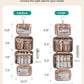 Toiletry Bag Hanging Travel Makeup Organizer with TSA Approved Transparent Cosmetic Bag Makeup Bag for Full Sized Toiletries