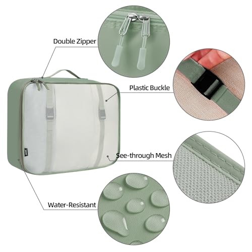 10 Set Packing Cubes Various Sizes Packing Organizer for Travel Accessories Luggage Carry On Suitcase