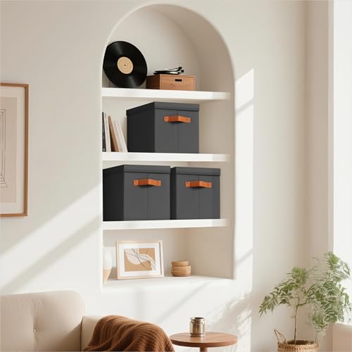 Storage Bins with Lids (6 Count)