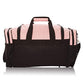 17" Womens Duffle Bag in Pink and Black