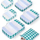 6 Set Packing Cubes for Travel Durable Suitcase Organizer Bags Set with Personalized Tag Travel Essentials with Shoe Bag Traveling Accessories for Luggage Machine Washable (6 Count)