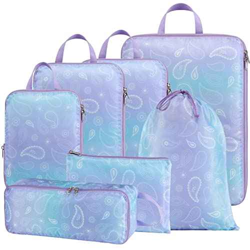 Compression Packing Cubes for Travel (7 Count)
