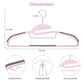 Heavy Duty Plastic Hangers 50 Pack with Non (53 Count)