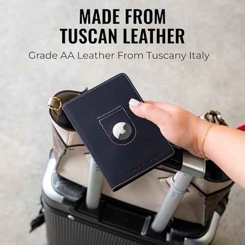 Passport Wallet with AirTag Holder