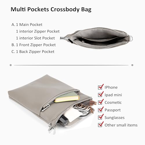 Genuine Leather Small Crossbody Bags for Women Travel Leather Purse