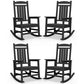 Oversized Outdoor Rocking Chair Set of 4
