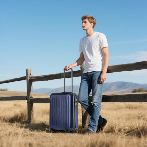 Carry on luggage 22x14x9 Airline Approved Hardshell Suitcase