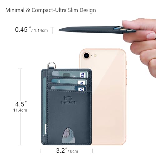 Slim Minimalist Wallet RFID Credit Card Holder for Men