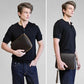 Full Grain Leather Electronic Organizer Accessory Travel Tech Pouch