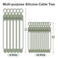 Silicone Cable Ties (16 Count)