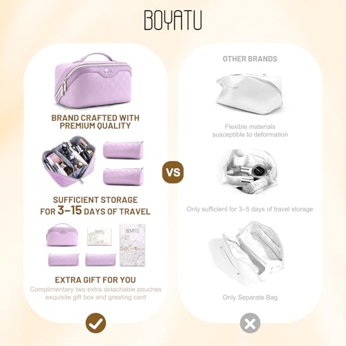 Travel Makeup Bag Organizer