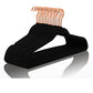 Black Velvet Hangers 50 Pack Non Slip Heavy Duty Rose Gold Hooks (50 Count)