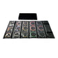 Travel Jewelry Roll Bag Portable Organizer Pouch With Grids&PVC Cover Storage Bags for Necklace