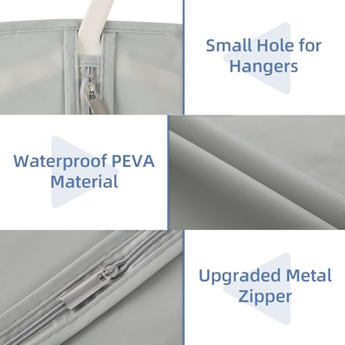 50" Garment Bags for Hanging Clothes (2 Count)