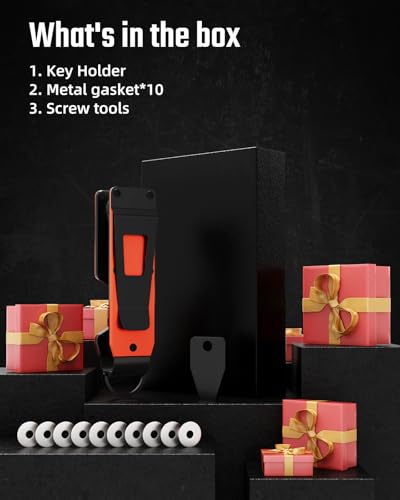 Key Organizer Compact Key Holder Metal Key Chain Minimalist key case key holder for keychain Secures 1