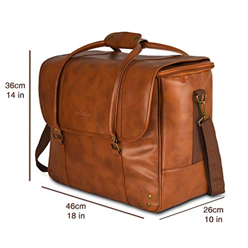 6 Wine Bottles Carrier Leather Bag