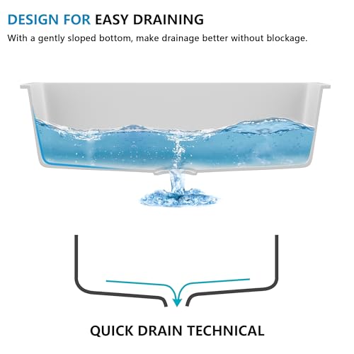 30 White Undermount Sink