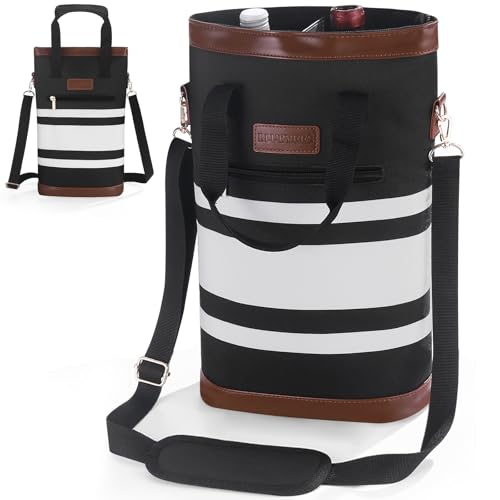 2 Bottle Insulated Wine Carrier Tote (2 Count)