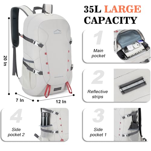35L Ultra Lightweight Foldable Packable Hiking Backpack