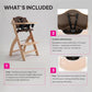 Beyond Junior Convertible Wooden High Chair with Removable Tray