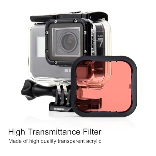 Waterproof Case with Dive Filter for GoPro Hero 2018 7 6 5 Black