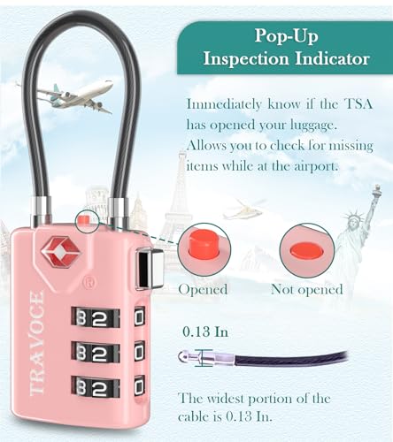TSA Approved Luggage Locks (4 Count)
