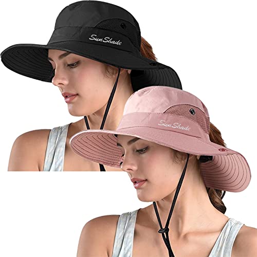 Women's Ponytail Safari Sun Hat (2 Count)