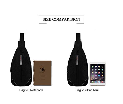 Small Crossbody Sling Backpack Anti Theft Backpack for Traveling Chest Bags for Men&Women Multipurpose Casual Daypack Hiking Shoulder Bag