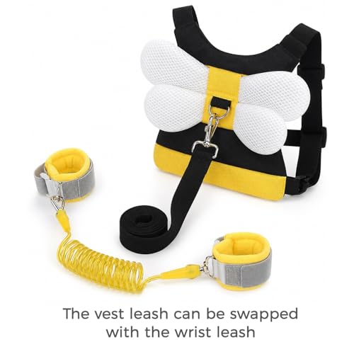 3 in 1 Toddler Harness Leashes + Anti Lost Wrist Link