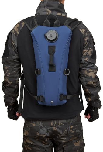 Running Hydration Vest Pack Tactical 3L Water Bladder Backpack Bag for Cycling Marathon Hiking Daypack Men & Women