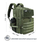 Military Tactical Backpack for Men and Women 45L Army 3 Days Assault Pack Bag Large Rucksack with Molle System Forest Green