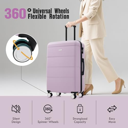 Luggage Sets of 3 Piece Carry on Suitcase Airline Approved (3 Count)