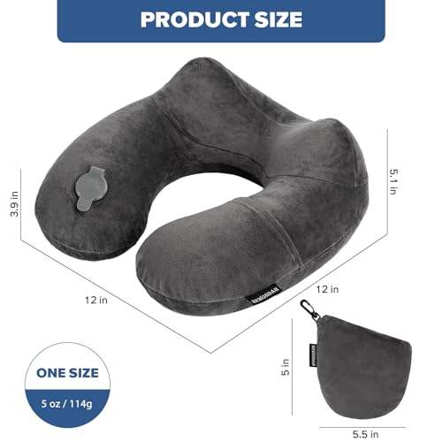 Inflatable Travel Pillow for Sleeping Airplane