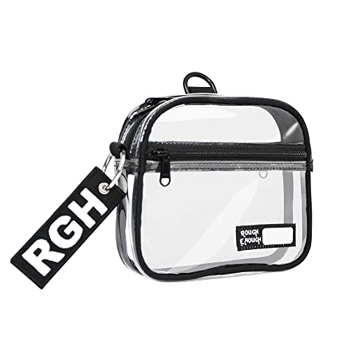 Rough Enough Clear Toiletry Bag Quart Size for Travel