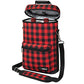 Insulated 2 Bottle Wine Bag Tote Leakproof Carrier Cooler Plaid Red