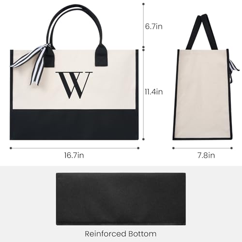 Initial Tote Bag