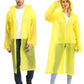 Reusable Rain Poncho with Hood and Sleeves for Adults (2 Count)