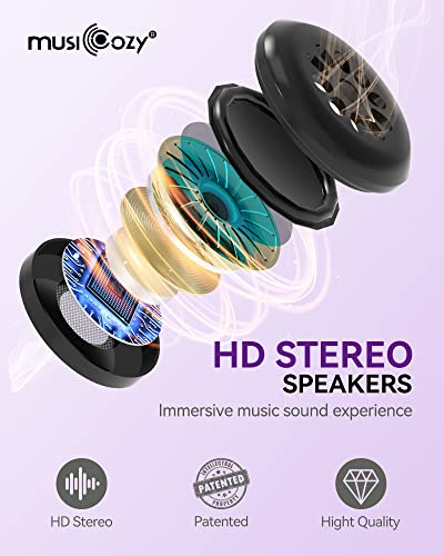 3D Sleep Headphones Bluetooth 5.4 Sleep Mask with HD Speakers