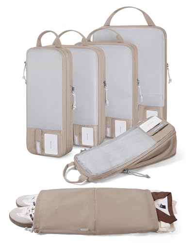 6 Set Compression Packing Cubes for Travel (6 Count)