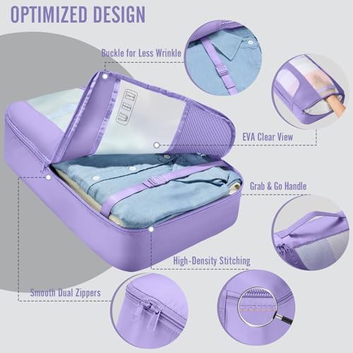 10 Set Packing Cubes for Travel Essentials (99 Count)