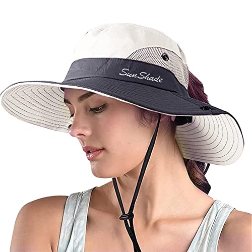 Women's Ponytail Safari Sun Hat
