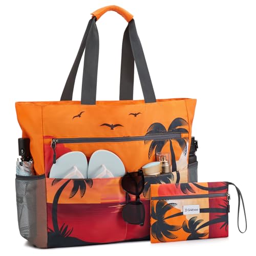 Beach Bag Waterproof Sandproof Large Capacity Foldable for Women