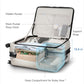 Checked Top Opening Expandable Suitcase
