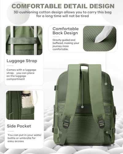 Travel Backpack Carry On for Women Man Gym Backpack with Laptop Compartment Mochila de Viaje Teacher Personal Item Backpacks Rucksack Airplane Accessories Must Haves
