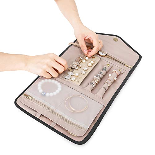 Travel Jewelry Organizer Roll Foldable Jewelry Case