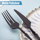 20 Piece Matte Black Silverware Set for 4 (20 Count)