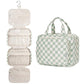 Hanging Toiletry Bag for Women Travel Checkered Makeup Bag Organizer Toiletries Bag for Travel Size Essentials Accessories Cosmetics