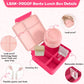 Lunch Box Kids with Thermo Insulated Lunch Bag for School (8 Count)