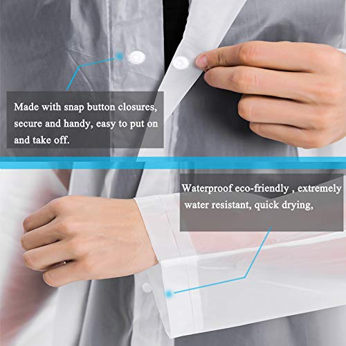Rain Ponchos for Adults (2 Count)
