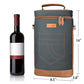 2 Bottle Insulated Wine Tote Carrier Bag